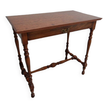 Antique mahogany sidetable with drawer
