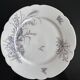 8 porcelain plates and 1 dish CH Pillivuyt & Cie