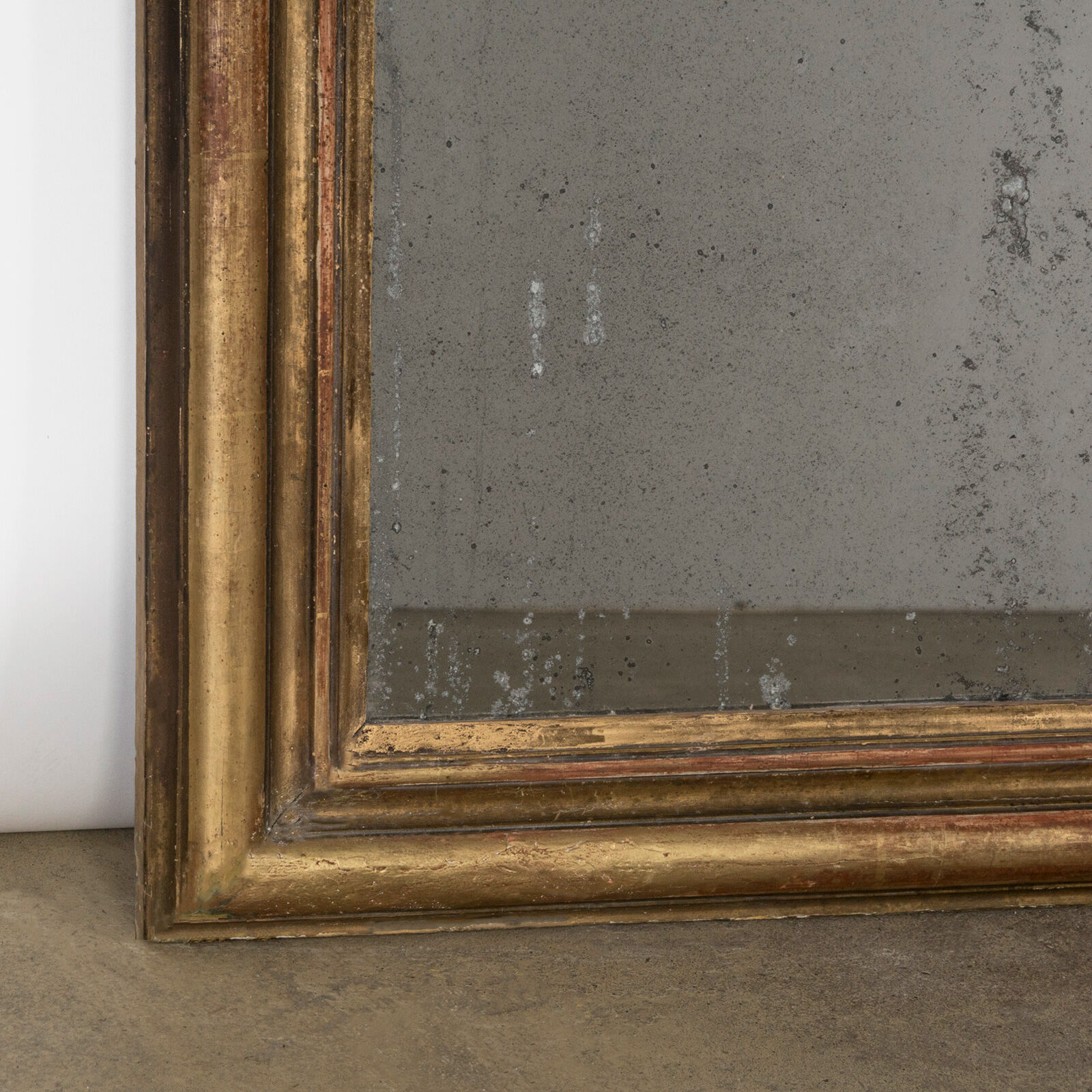 Louis Philippe mirror with foxed glass  19th 65x83cm