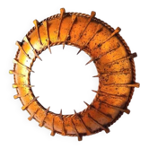 Applique brutaliste sunburst 1960