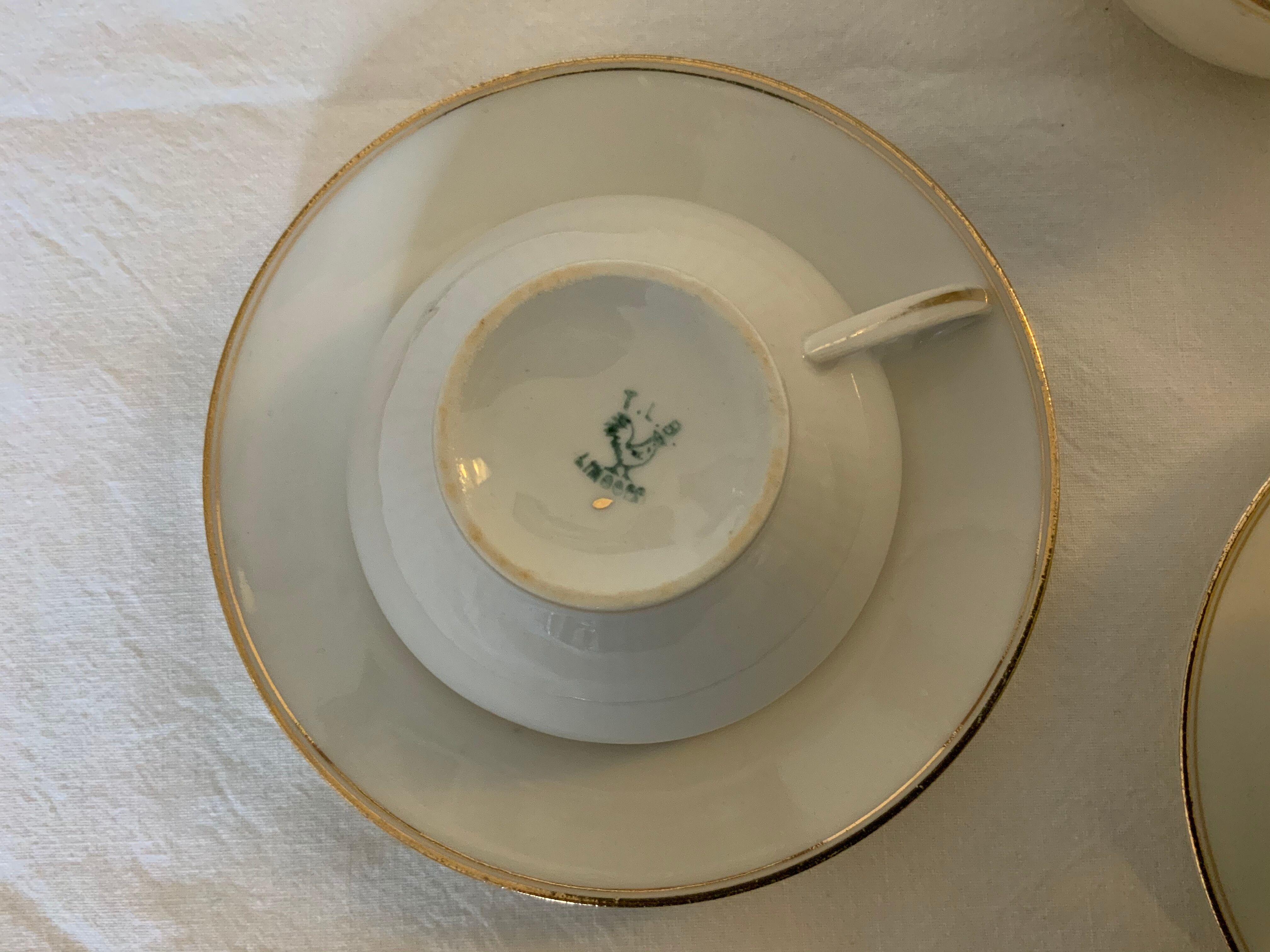 Limoges porcelain coffee service