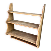 Étagère artisanale en bois brut