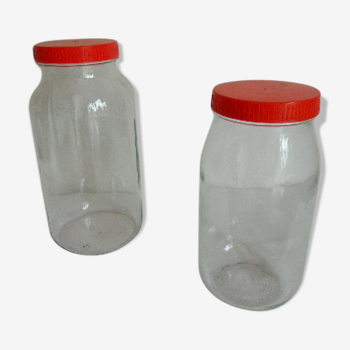 Glass candy jars where other manufacturing French Vintage