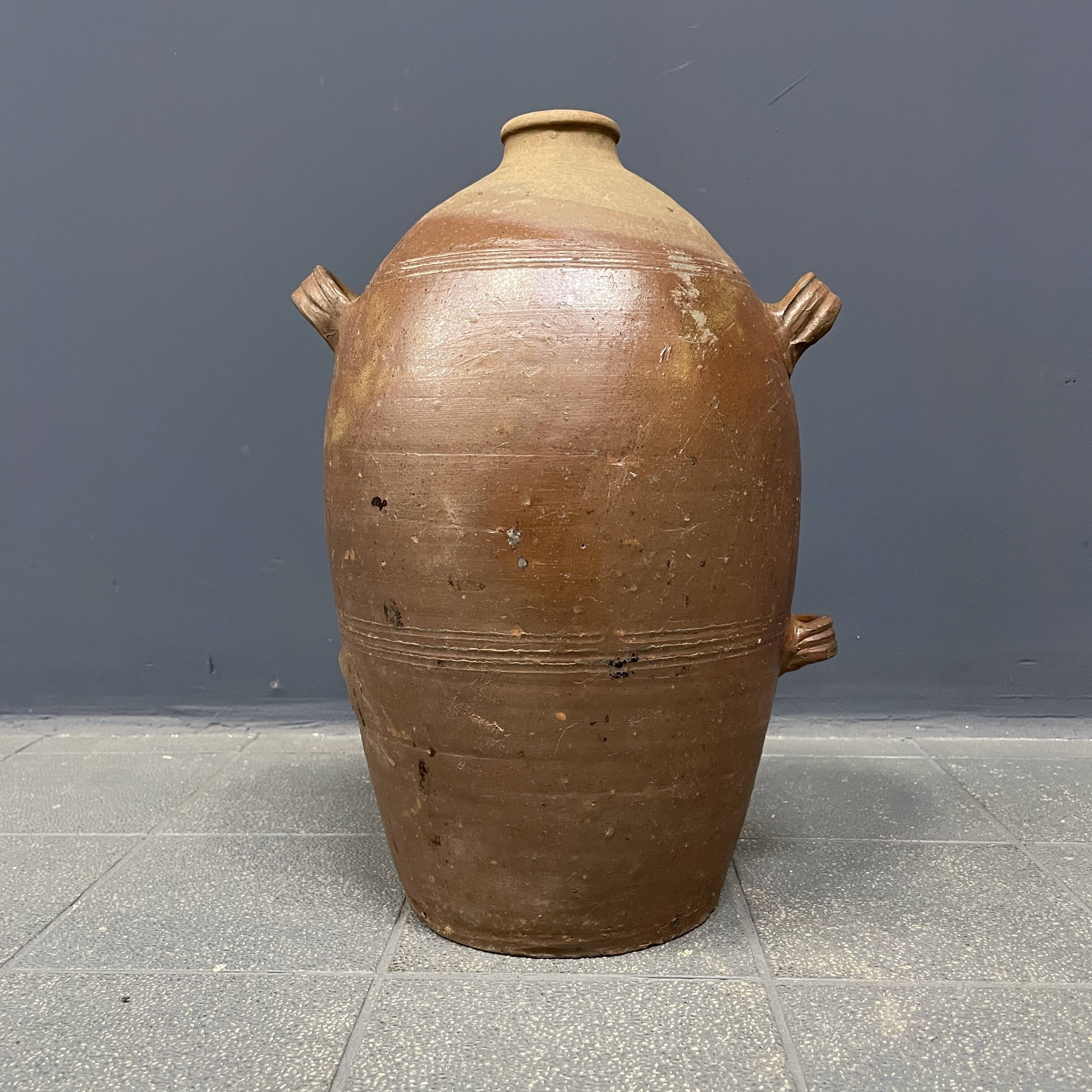 Large antique earthenware jug from Germany 18th century