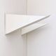 Pair of vintage wall sconces, matte white metal, France, 1970.
