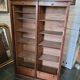 Double curtain binder in blond mahogany