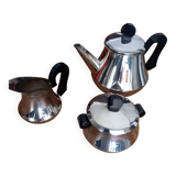 Ensemble cafetière ou théière pot à lait sucrier Art Deco