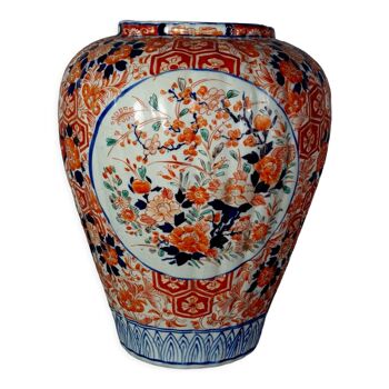 Vase porcelaine Imari Japon vers 1880 Epoque Meïji  29x21 cm SB