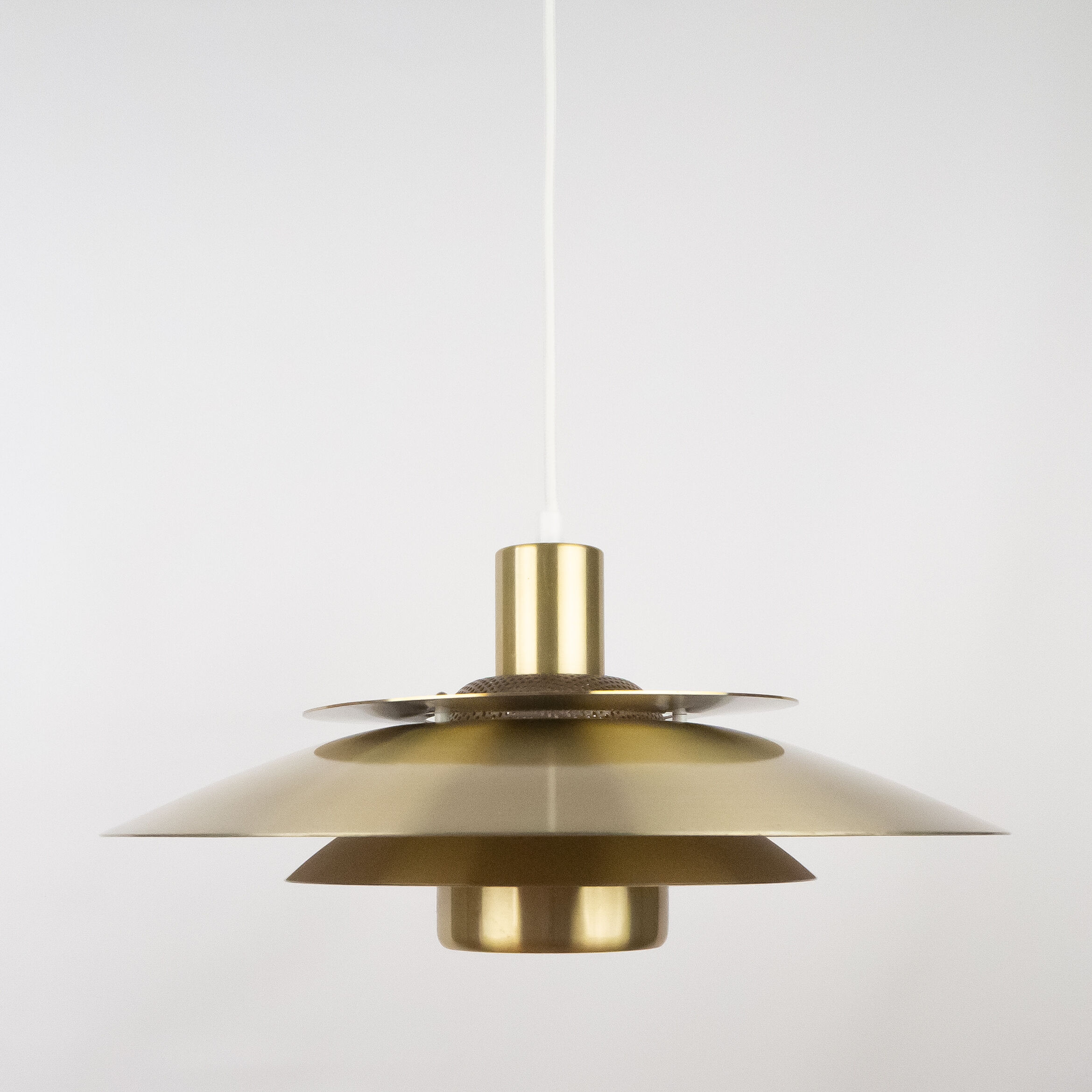 Danish vintage pendant lamp by Kurt Wiborg, Jeka, 1980s