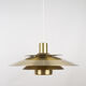 Danish vintage pendant lamp by Kurt Wiborg, Jeka, 1980s