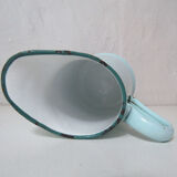 Old pitcher enamelled vintage mint