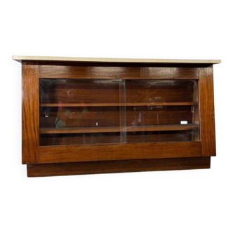 Vintage wooden shop counter/display case