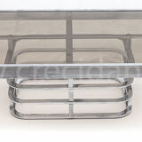 Chrome-designed coffee table