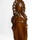 Solid wood chair with an ornate, hand-carved backrest – Made in Spain