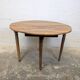 Half-moon table in walnut