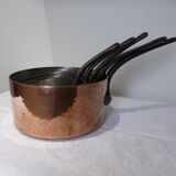 Set of 5 tinned copper pans 211290