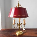 Lampe bouillotte 3 feux en bronze Maison Collange