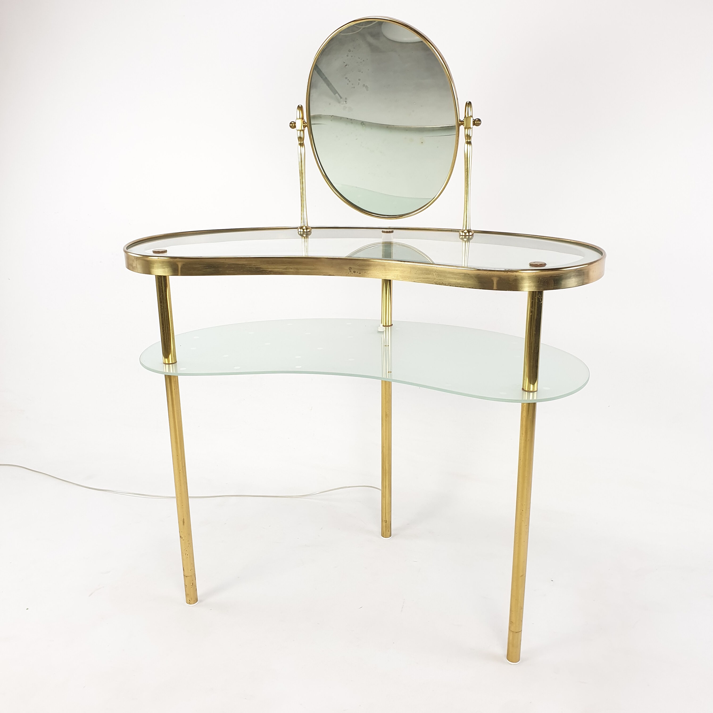Luigi Brusotti dressing table with mirror, Italy 1940's