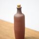 Bouteille en terre cuite vintage, bouteille décorative, poterie