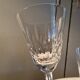5 antique large glasses for wine/water, cut crystal