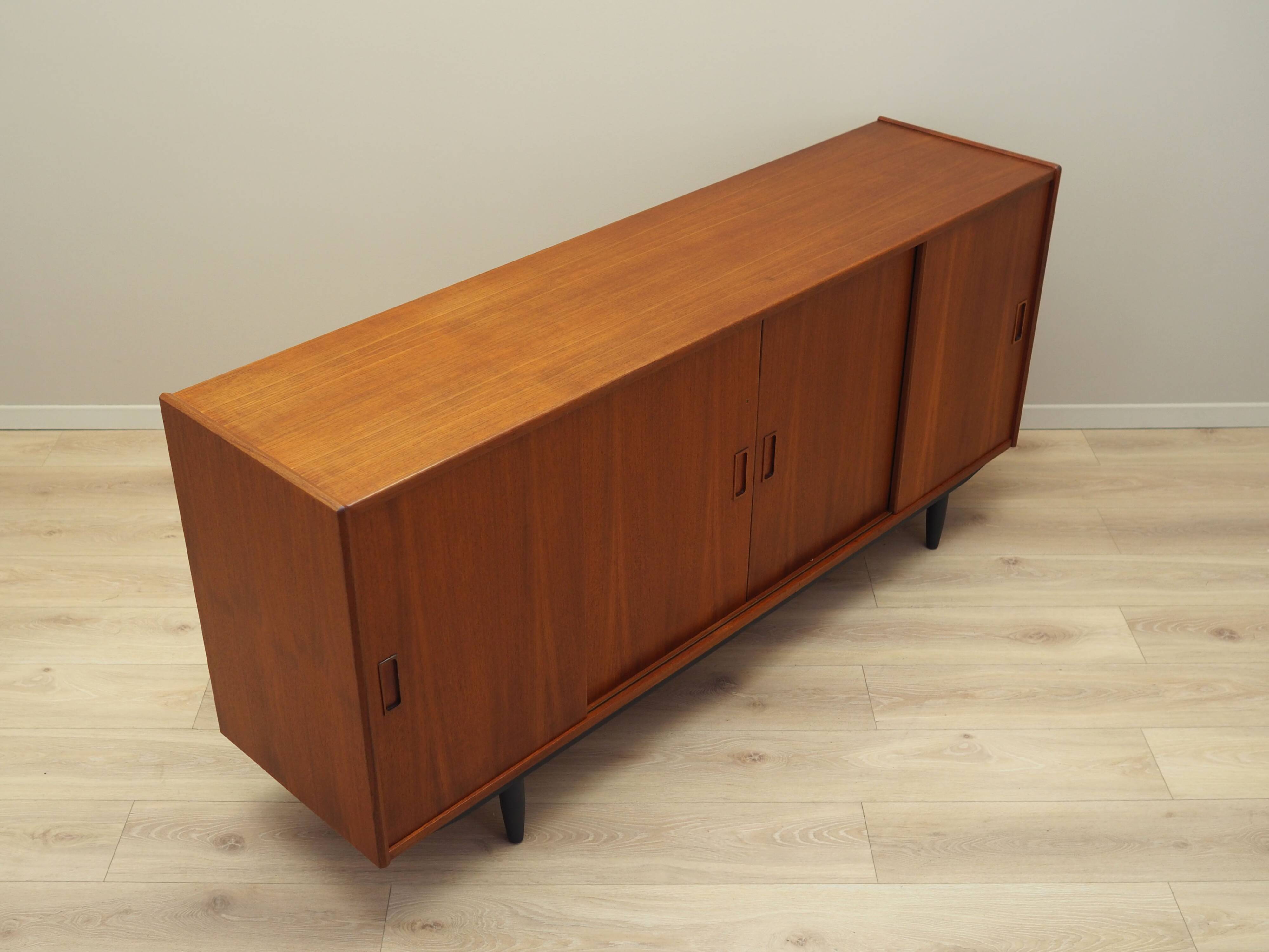 Teak sideboard, Danish design, 1970s, production: Westergaard