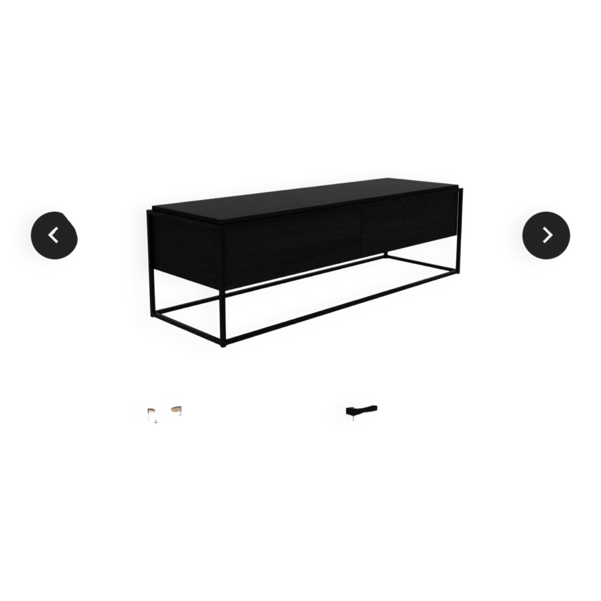 Ethnicraft black TV unit