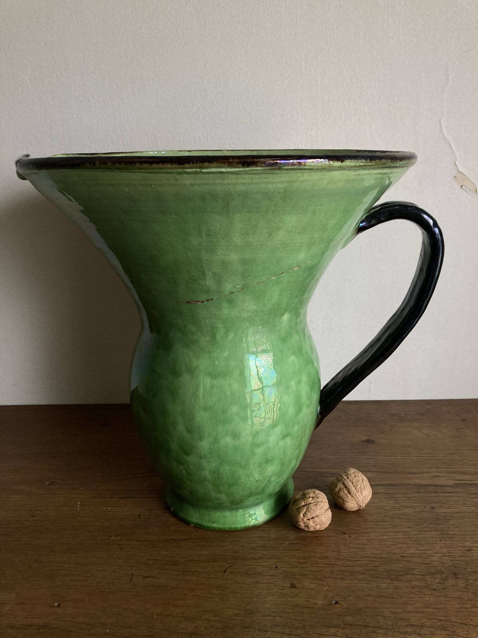 XXXXL glazed earthenware vase by Etienne Noel in Dieulefit, 1950