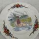 Alsatian plates Obernai earthenware Sarreguemines