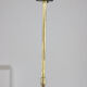 Mid-century brass and opaline glass chandelier