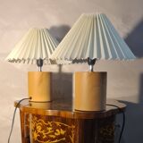 pair of bedside lamps solid wood Scandinavian design 31x25 electric change