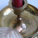 Set of 2 brass candle holders