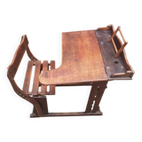 Modernist mahogany school desk