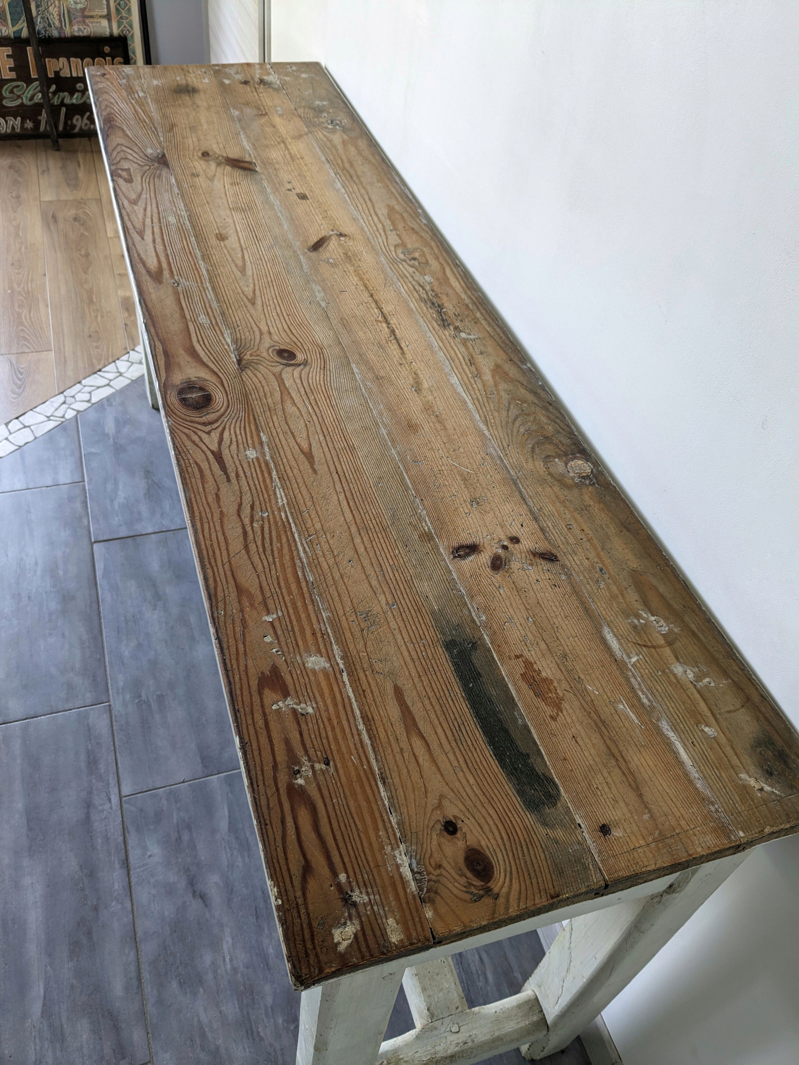 Farm console table early twentieth century