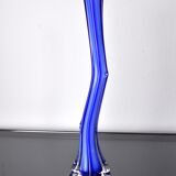 Soliflore bleu en verre de Murano, Italie, 1960