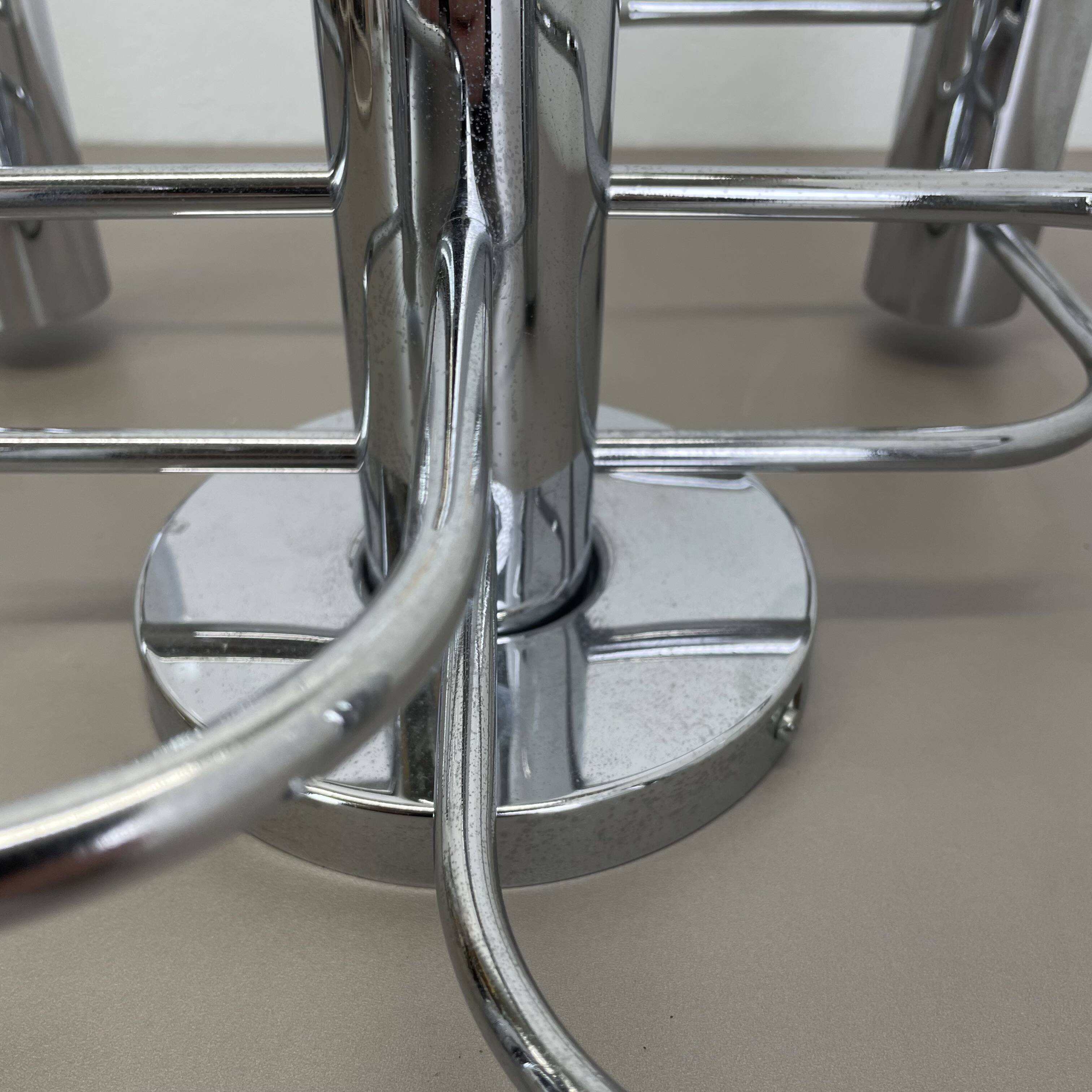 Beautiful 5-light sciolari ceiling light sconces by leola leuchten germany 1970s