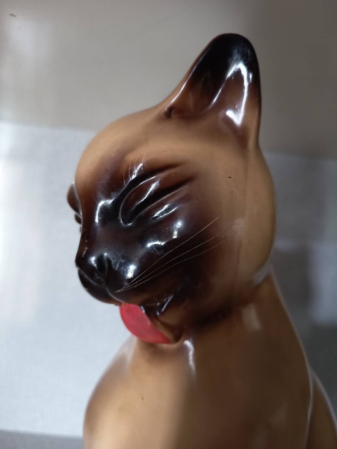 Ceramic cat statue