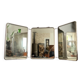 Vintage Triptych Barber Mirror