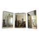 Miroir de barbier triptyque vintage