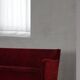 Modern Danish canapé, 3-seater in red velvet, Fritz Hansen style, 1940s.