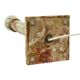 Classic Onyx Marble Brass Column Lamp 20th Century