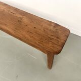 1950s pine farmhouse bench