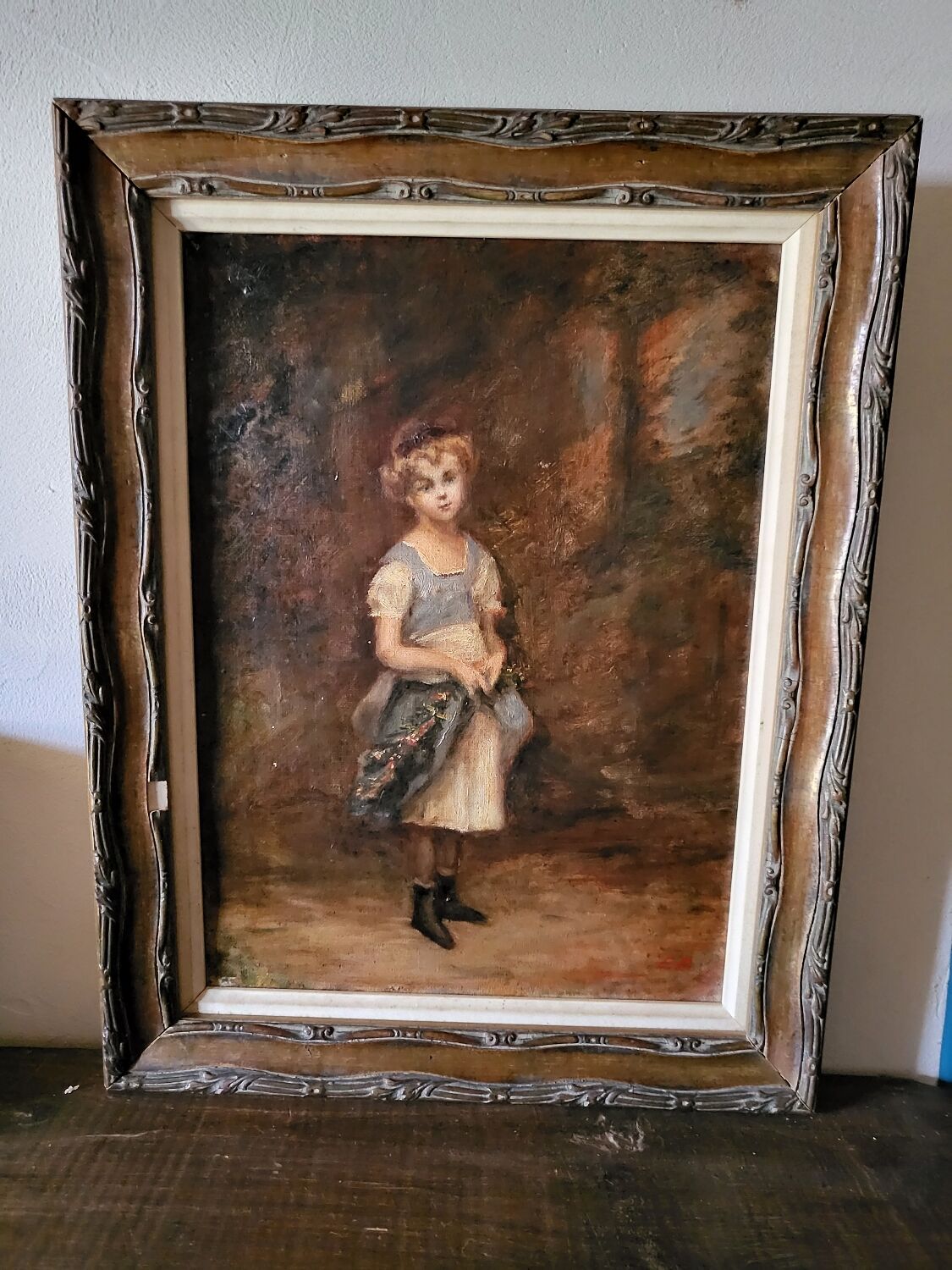 Oil on canvas to the girl