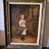 Oil on canvas to the girl