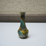 3 anciens vases soliflores en céramique signés
