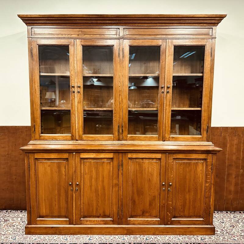 Eichholtz oak library cabinet