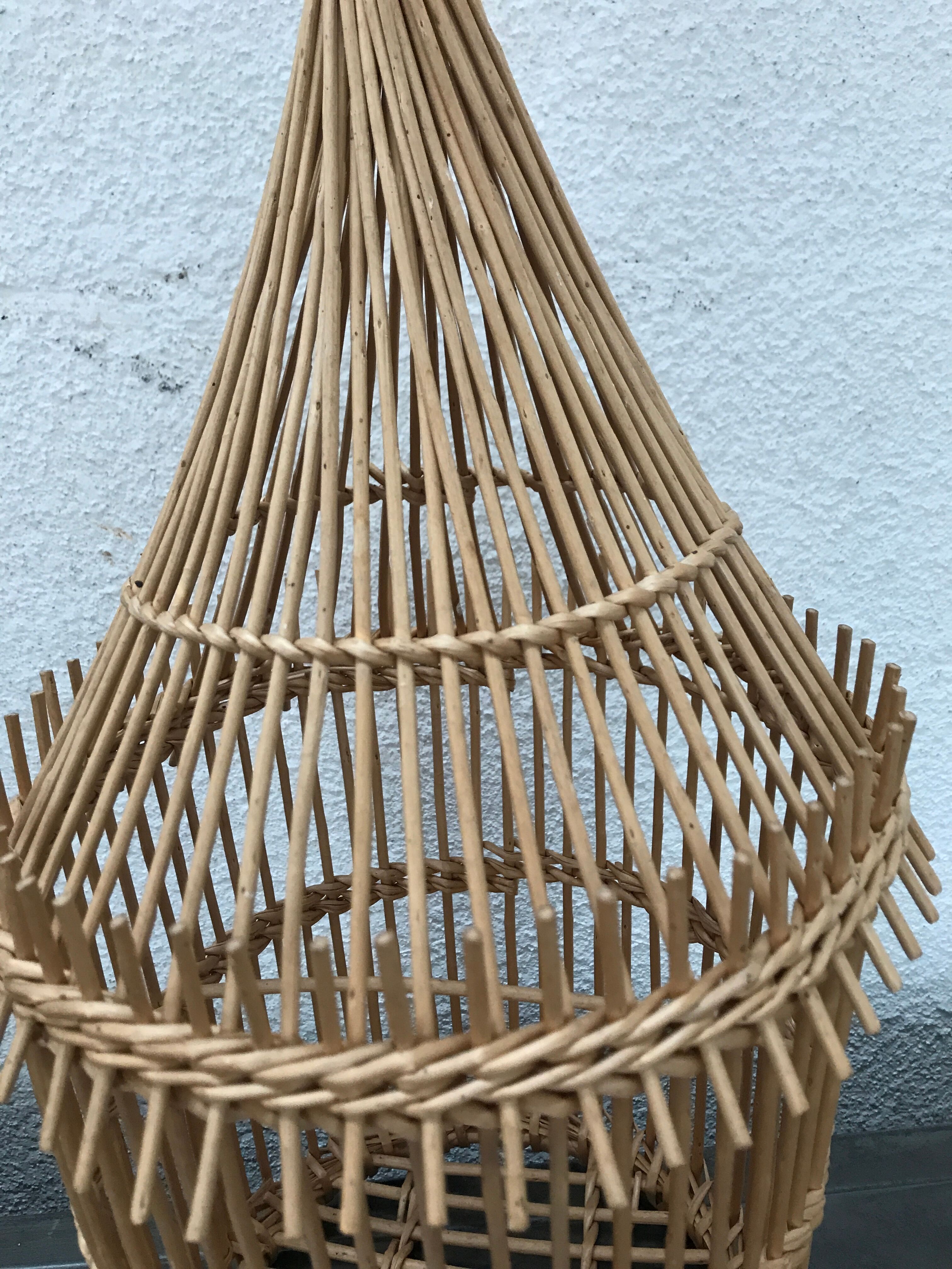 Rattan bird cage