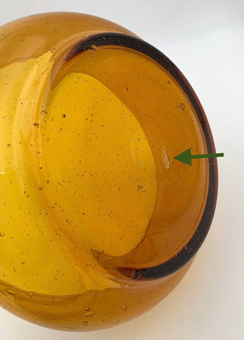 Vintage sangria, glass punch cut Biot, 1970s