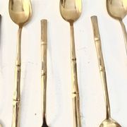 12 dessert spoons, Hollywood Regency - circa 1970