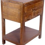 Old Burmese teak bedside furniture