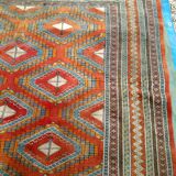 Old oriental rug made hands 280x195cm